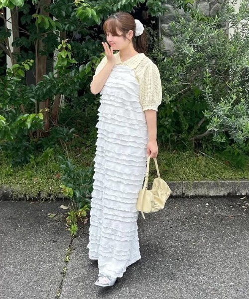 【セール】チュールティアードワンピース（ワンピース）｜VENCEEXCHANGE（ヴァンスエクスチェンジ）