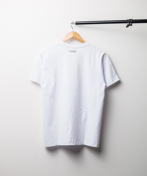 B.I.D.(ビーアイディー)の「《ミドルウェイト》PTショートスリーブ コットンTシャツ(Tシャツ/カットソー・メンズ・ホワイト/ブルー系/ブラック・MEDIUM/LARGE)」の5枚目の写真