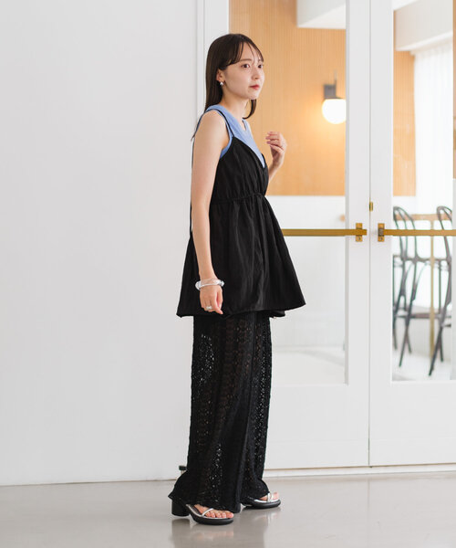 【タグ付き】kastane カップ付ワンピ Unevenbicolordress セール】【4色展開/カップ取り外し可/前後2WAY】カップ付き