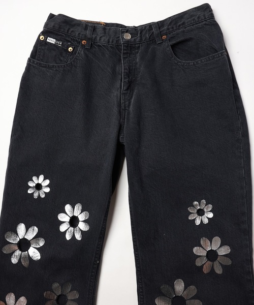 Jieda（ジエダ）の「HOLO MARKET EDWARD FLOWER（デニムパンツ・メンズ・ブラック・S/M/L）」の11枚目の写真