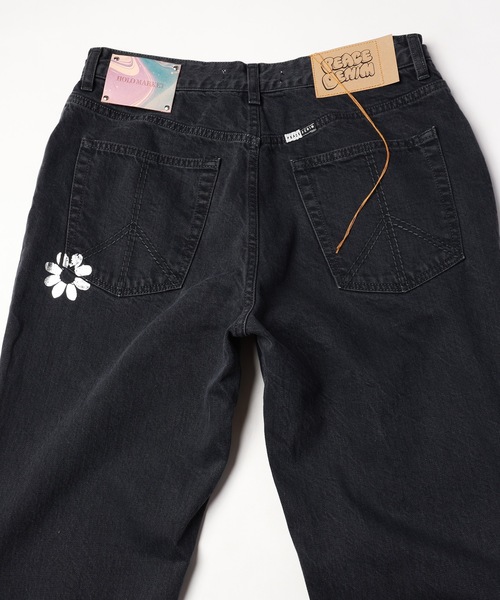 Jieda（ジエダ）の「HOLO MARKET EDWARD FLOWER（デニムパンツ・メンズ・ブラック・S/M/L）」の10枚目の写真