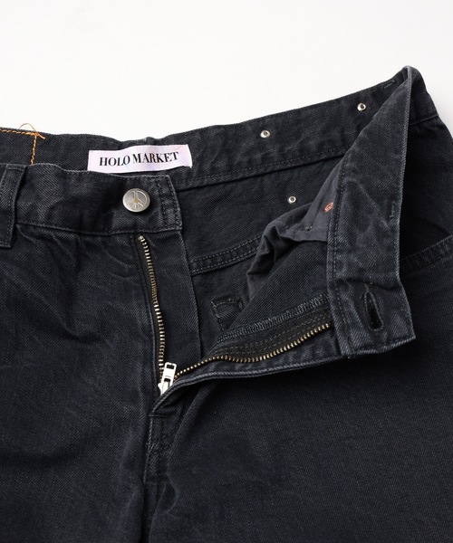 Jieda（ジエダ）の「HOLO MARKET EDWARD FLOWER（デニムパンツ・メンズ・ブラック・S/M/L）」の8枚目の写真