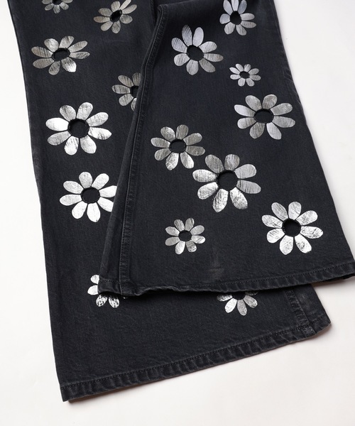 Jieda（ジエダ）の「HOLO MARKET EDWARD FLOWER（デニムパンツ・メンズ・ブラック・S/M/L）」の6枚目の写真