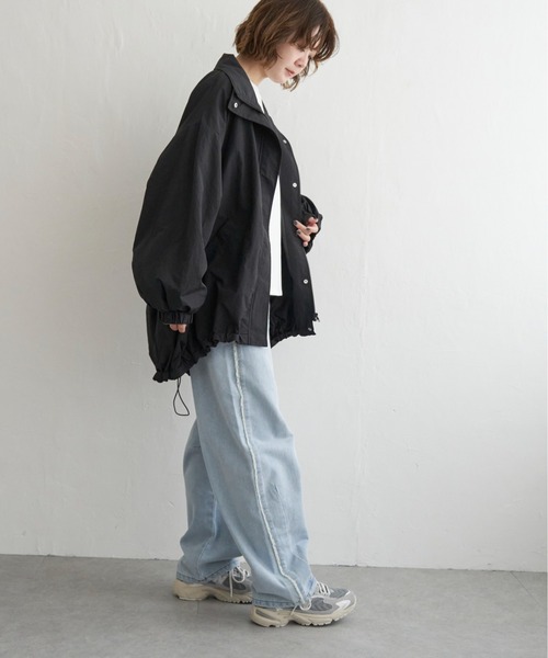notch.(ノッチ)の「ボリュームモンスターコート(ブルゾン・レディース・オフホワイト/ブラック/カーキ・M)」の17枚目の写真