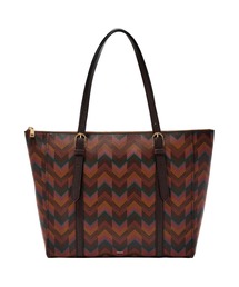 FOSSIL | フォッシル トートバッグ レディース コーティングキャンバス ブラウン A4収納可 ZB11088998(トートバッグ)