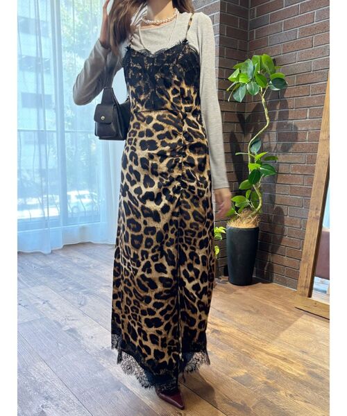 EVRIS(エヴリス)の「レースドッキングギャザーワンピース(ワンピース・レディース・ブラック/その他1/ネイビー・FREE)」の13枚目の写真