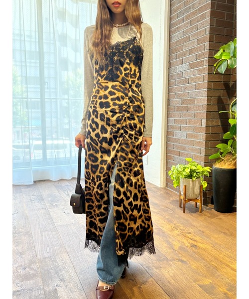 EVRIS(エヴリス)の「レースドッキングギャザーワンピース(ワンピース・レディース・ブラック/その他1/ネイビー・FREE)」の14枚目の写真