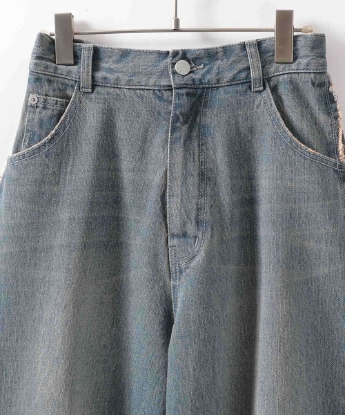 PAGEBOY（ページボーイ）の「ドッキングデニムパンツ（デニムパンツ・レディース・ブルー/ブラック・FREE）」の11枚目の写真
