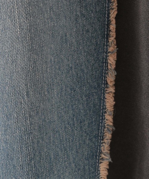 PAGEBOY（ページボーイ）の「ドッキングデニムパンツ（デニムパンツ・レディース・ブルー/ブラック・FREE）」の6枚目の写真