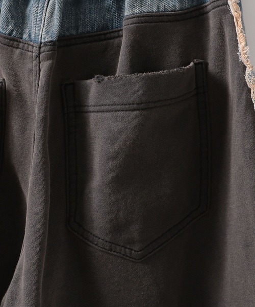 PAGEBOY（ページボーイ）の「ドッキングデニムパンツ（デニムパンツ・レディース・ブルー/ブラック・FREE）」の8枚目の写真