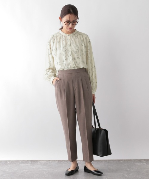 セール】さらさらリラックスプリントブラウス/115539（シャツ/ブラウス