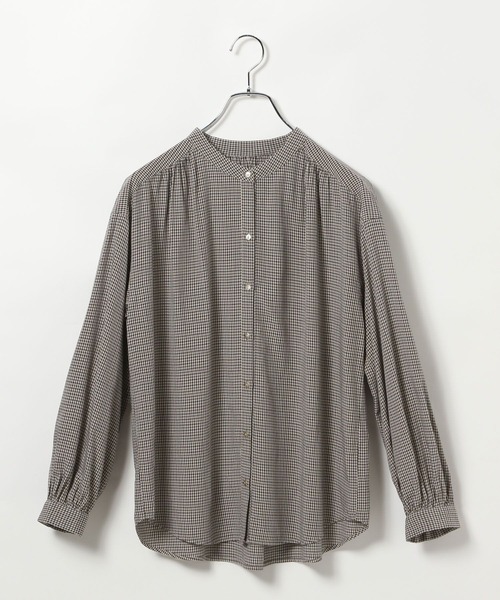 akiです✩.*˚ セール】さらさらリラックスプリントブラウス/115539（シャツ/ブラウス