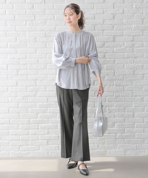 セール】さらさらリラックスプリントブラウス/115539（シャツ/ブラウス