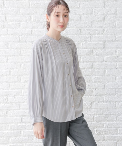 セール】さらさらリラックスプリントブラウス/115539（シャツ/ブラウス