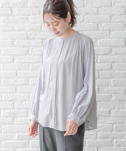 セール】さらさらリラックスプリントブラウス/115539（シャツ/ブラウス