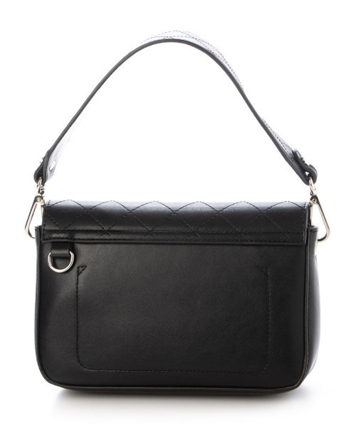 cache cache(カシュ カシュ)の「カシュカシュ cachecache / キルティングフラップ2WAYショルダーバッグ(ショルダーバッグ・レディース・ブラック/イエロー・FREE)」の3枚目の写真