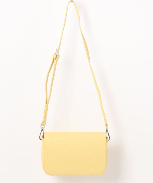 cache cache(カシュ カシュ)の「カシュカシュ cachecache / キルティングフラップ2WAYショルダーバッグ(ショルダーバッグ・レディース・ブラック/イエロー・FREE)」の14枚目の写真