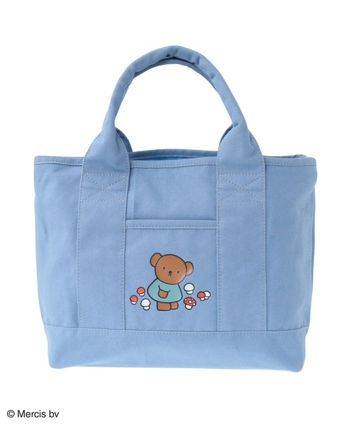 Miffy( ミッフィー)の「Miffy/仕切りつきトートBag(トートバッグ・レディース・ネイビー/サックスブルー・FREE)」の1枚目の写真
