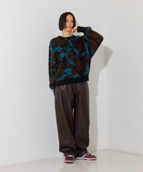 NOMINE(ノミネ)の「ボタニカル ジャガード ニット(ニット/セーター・レディース・ブルー/レッド/ブラウン・フリー)」の15枚目の写真