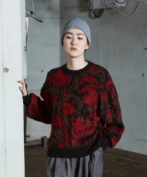 NOMINE(ノミネ)の「ボタニカル ジャガード ニット(ニット/セーター・レディース・ブルー/レッド/ブラウン・フリー)」の13枚目の写真