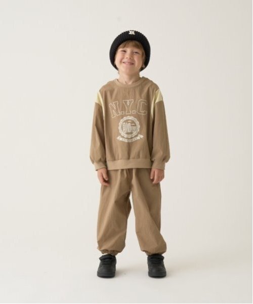 b・ROOM（ビールーム）の「【セットアップ可能】ナイロンプルオーバー（スウェット・キッズ・ダークグリーン/ブラック/ベージュ/エンジ・100cm/110cm/120cm/130cm/140cm/150cm）」の21枚目の写真