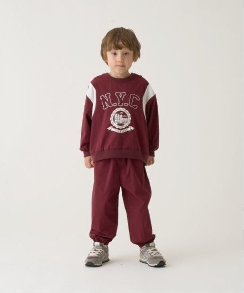 b・ROOM（ビールーム）の「【セットアップ可能】ナイロンプルオーバー（スウェット・キッズ・ダークグリーン/ブラック/ベージュ/エンジ・100cm/110cm/120cm/130cm/140cm/150cm）」の14枚目の写真