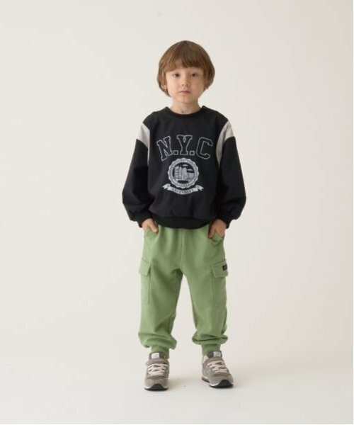 b・ROOM（ビールーム）の「【セットアップ可能】ナイロンプルオーバー（スウェット・キッズ・ダークグリーン/ブラック/ベージュ/エンジ・100cm/110cm/120cm/130cm/140cm/150cm）」の18枚目の写真