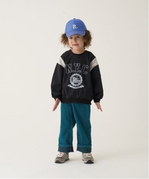 b・ROOM（ビールーム）の「【セットアップ可能】ナイロンプルオーバー（スウェット・キッズ・ダークグリーン/ブラック/ベージュ/エンジ・100cm/110cm/120cm/130cm/140cm/150cm）」の20枚目の写真