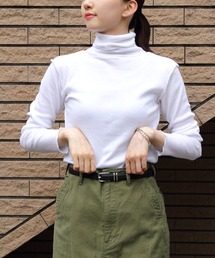 MEYAME/メヤメ　ソフトリブタートルネック　SOFT RIB TURTLENECK
