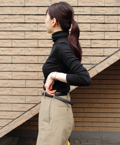 MEYAME/メヤメ ソフトリブタートルネック SOFT RIB TURTLENECK（T