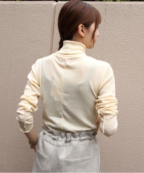 MEYAME/メヤメ ソフトリブタートルネック SOFT RIB TURTLENECK（T