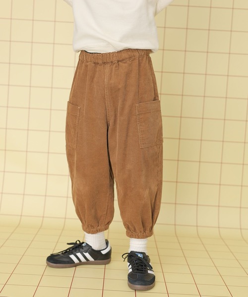LEPSIM(レプシィム)の「【KIDS】コーデュロイバルーンパンツ 148854(その他パンツ・キッズ・グレイッシュベージュ/キャメル・120/140)」の1枚目の写真