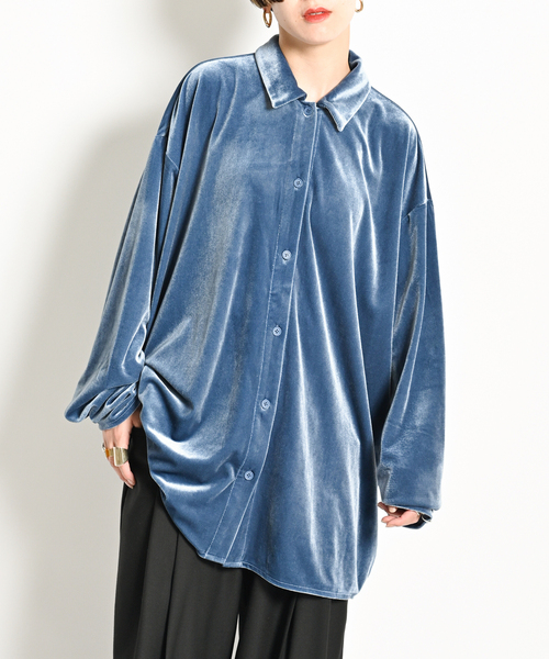 CITYSHOP VELVET OVER シャツ　シティショップ CITYSHOP（シティーショップ）の「VELVET OVER シャツ（シャツ