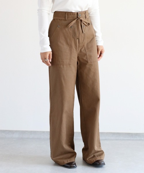 cepo（セポ）の「ワークイージーベイカーパンツ（チノパンツ・レディース・ブラウン/チャコール・S/M/L）」の22枚目の写真