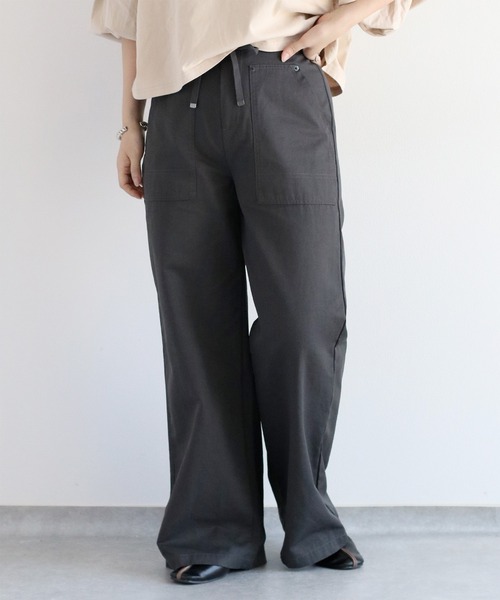 cepo（セポ）の「ワークイージーベイカーパンツ（チノパンツ・レディース・ブラウン/チャコール・S/M/L）」の8枚目の写真