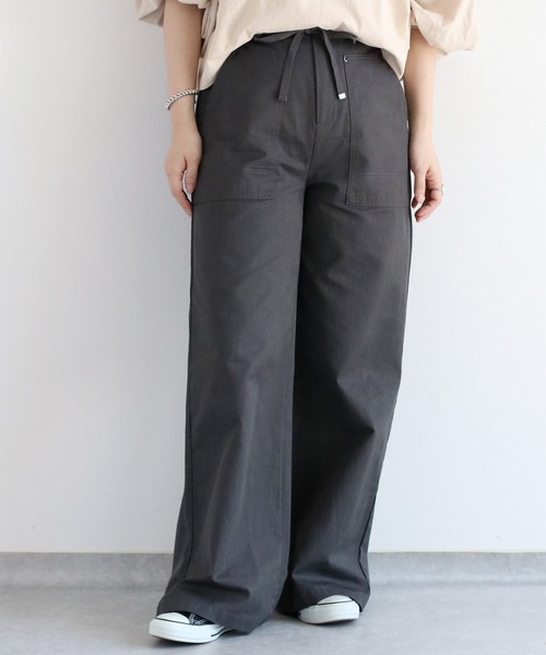 cepo（セポ）の「ワークイージーベイカーパンツ（チノパンツ・レディース・ブラウン/チャコール・S/M/L）」の3枚目の写真