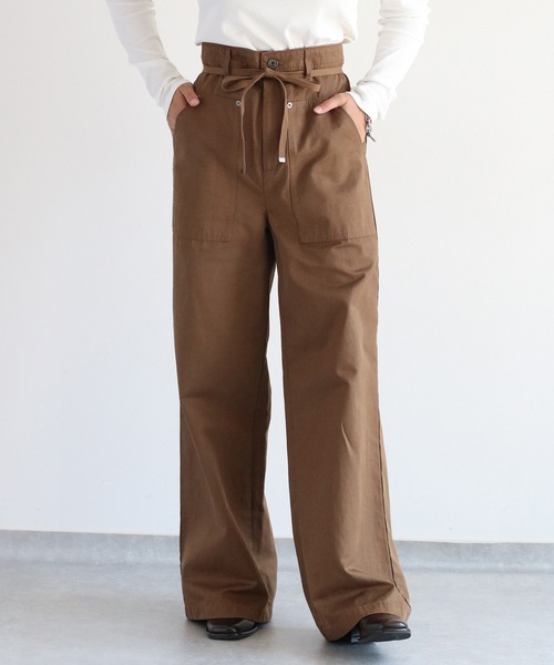 cepo（セポ）の「ワークイージーベイカーパンツ（チノパンツ・レディース・ブラウン/チャコール・S/M/L）」の17枚目の写真
