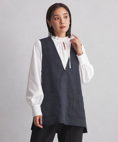 【セール】【WEB限定】＜at ease＞シャツ & ジレ セットアップ（ベスト）｜green label relaxing（グリーンレーベルリラクシング）