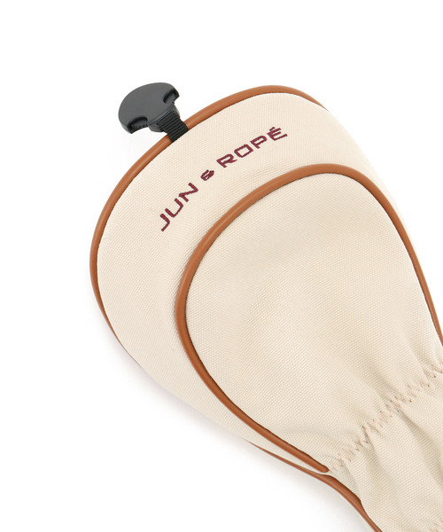 JUN&ROPE'(ジュンアンドロペ)の「【ユニセックス】カレッジロゴフェアウェイ用ヘッドカバー(ゴルフグッズ・レディース・ベージュ/ホワイト/ネイビー・FREE)」の8枚目の写真