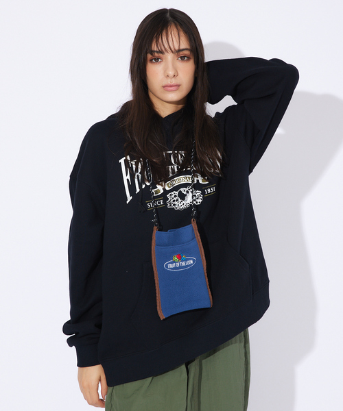 FRUIT OF THE LOOM(フルーツオブザルーム)の「【FRUIT OF THE LOOM/フルーツオブザルーム】FREECE SHOULDER BAG/フリースショルダーバッグ(ショルダーバッグ・メンズ・グリーン/ピンク/ネイビー/グレー/ブラウン/オレンジ・フリー)」の5枚目の写真