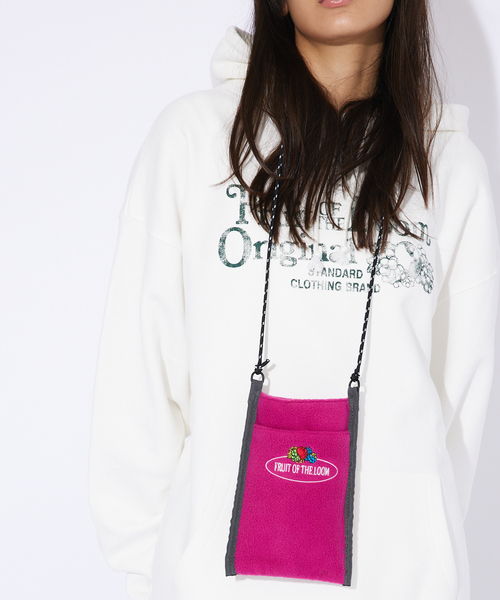 FRUIT OF THE LOOM(フルーツオブザルーム)の「【FRUIT OF THE LOOM/フルーツオブザルーム】FREECE SHOULDER BAG/フリースショルダーバッグ(ショルダーバッグ・メンズ・グリーン/ピンク/ネイビー/グレー/ブラウン/オレンジ・フリー)」の19枚目の写真