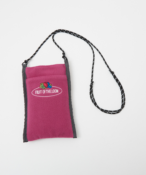 FRUIT OF THE LOOM(フルーツオブザルーム)の「【FRUIT OF THE LOOM/フルーツオブザルーム】FREECE SHOULDER BAG/フリースショルダーバッグ(ショルダーバッグ・メンズ・グリーン/ピンク/ネイビー/グレー/ブラウン/オレンジ・フリー)」の20枚目の写真