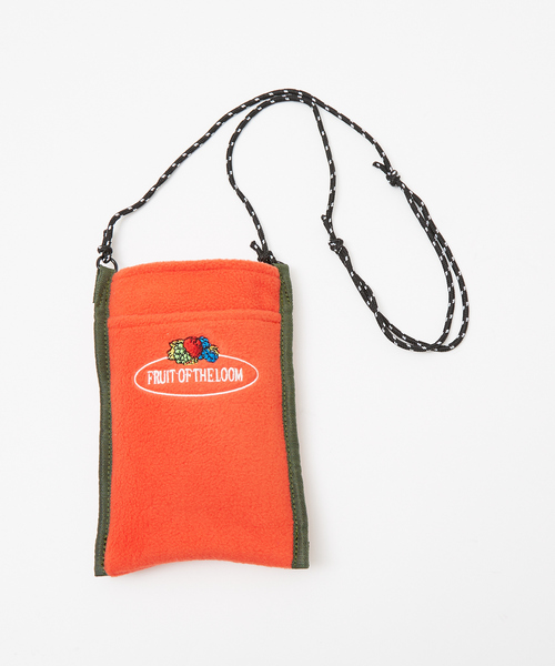 FRUIT OF THE LOOM(フルーツオブザルーム)の「【FRUIT OF THE LOOM/フルーツオブザルーム】FREECE SHOULDER BAG/フリースショルダーバッグ(ショルダーバッグ・メンズ・グリーン/ピンク/ネイビー/グレー/ブラウン/オレンジ・フリー)」の14枚目の写真