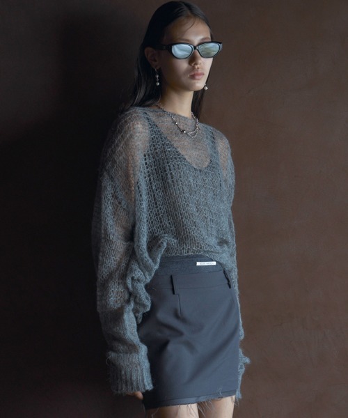 JOSE MOON（ジョゼムーン）の「MOHAIR HOLEDROP KNIT/モヘアホール