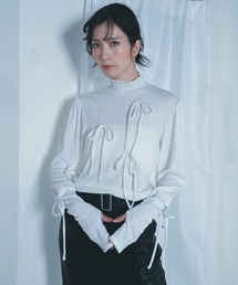 Nora Lily elle | 【Nora Lily】「elle」Ribbon Rib Top(Tシャツ/カットソー)