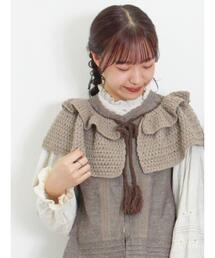 Samansa Mos2 | かぎ編みティアード付け襟(ネックレス)