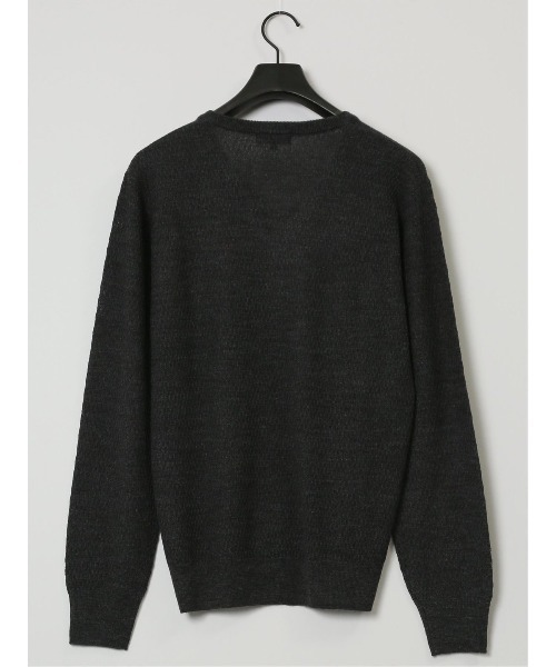 Alexander Julian（アレキサンダージュリアン）の「【ウォッシャブル】アレキサンダージュリアン  ウール混 ジャガード Vネックニット（ニット/セーター・メンズ・ブラック/イエロー/グレー系その他2・LARGE/MEDIUM/X-LARGE）」の7枚目の写真