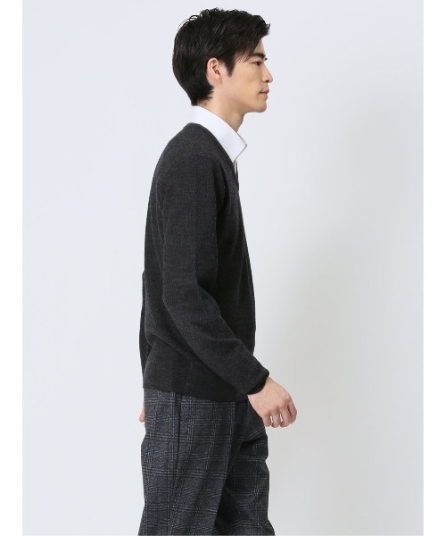 Alexander Julian（アレキサンダージュリアン）の「【ウォッシャブル】アレキサンダージュリアン  ウール混 ジャガード Vネックニット（ニット/セーター・メンズ・ブラック/イエロー/グレー系その他2・LARGE/MEDIUM/X-LARGE）」の15枚目の写真