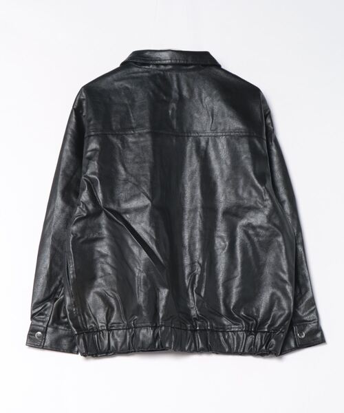 GORGE（ゴージ）の「《トレンド映え×万能アウター》レディース フェイクレザー ブルゾン ジャケット 体型カバー 春秋冬（ブルゾン・レディース・ダークブラウン/ブラック/ブラウン/グレー・F）」の13枚目の写真