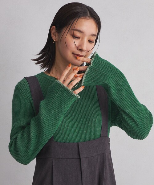 green label relaxing リブニット リブニットトップス」に該当するgreen label relaxing｜グリーン